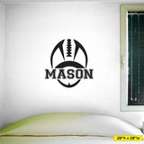 Custom Football Name Wall Decal, 0119, Personalized Football Name Wall Decal