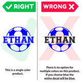 Custom Soccer Name Wall Decal, 0122, Personalized Soccer Name Wall Decal, Girls Soccer, Boys Soccer, Custom Name