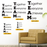 TEAM Together Everyone Achieves More, Wall Decal, 0176, Team Work