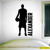 Custom Name Boys Basketball Wall Decal, 0270, Personalized, Basketball Graphics