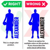 Custom Name Boys Basketball Wall Decal, 0270, Personalized, Basketball Graphics