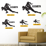 Custom Girls Name Volleyball Slide, Wall Decal, 0278, Personalized, Dig, Volleyball Player