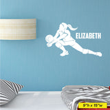 Custom Girls Name Volleyball Slide, Wall Decal, 0278, Personalized, Dig, Volleyball Player