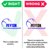 Custom Name Baseball Wall Decal, 0279, Softball Wall Decal