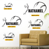 Custom Baseball Wall Decal, 0280, Pitching, Pitch, Throwing, Wall Graphic
