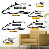 Custom Swimming Wall Decal, 0287, Personalized, Girls Swimming, Boys Swimming