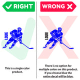 Custom Hockey Player Decal, 0288, Ice Hockey, Girls Hockey, Boys Hockey, Wall Decal