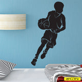 Boys Basketball Wall Sticker, 0289, Boys Basketball Player Wall Decal