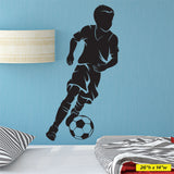 Boys Soccer Wall Sticker, 0293, Dribbling, Futbol, Wall Decal