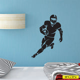 Football Running Back Wall Decal, 0301, Running Back Wall Sticker