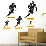 Football Running Back Wall Decal, 0301, Running Back Wall Sticker