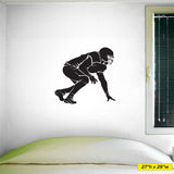 Football Lineman Wall Decal, 0303, Offensive Lineman, Defensive Lineman