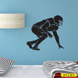 Football Lineman Wall Decal, 0303, Offensive Lineman, Defensive Lineman