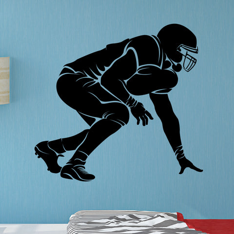 Football Lineman Wall Decal, 0303, Offensive Lineman, Defensive Lineman