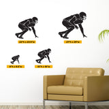 Football Lineman Wall Decal, 0303, Offensive Lineman, Defensive Lineman