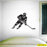 Boys Hockey Wall Sticker, 0305, Hockey Theme Decal, Ice Hockey, Boys Hockey, Girls Hockey