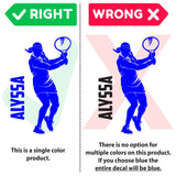 Custom Girls Tennis Wall Decal, 0428, Personalized Girls Tennis Wall Decal, Tennis