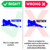 Pool Player Wall Decal, 0435, Personalized Pool Player Wall Decal, Billiards