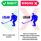 Custom Name Hockey Wall Decal, 0436, Hockey, Girls Hockey, Boys Hockey