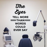 optometrist wall cling decal
