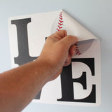 Peel from the wall for reusable use.