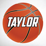 Basketball Wall Print with custom name, create your own custom basketball wall decal. 28x28