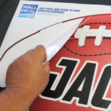 Football Wall Sticker, Custom Name, 18"h x 31"w, 0567