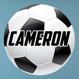 Large Soccer Wall Sticker with your custom name. 28"h x 28"w