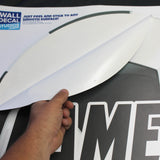 Peel your graphic to any smooth wall