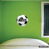 Custom Name Soccer Graphic, 19"h x 19"w