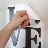 Peel and stick to any smooth wall. This soccer sticker is removable and reusable on any smooth surface.