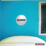 19x19 custom name volleyball wall print.