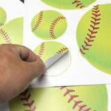 Softball Wall Stickers, Qty 22, Softball Peel and Stick Wall Graphics, 0592
