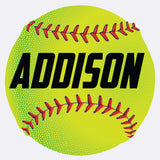 Custom Softball Wall Sticker, 28x28