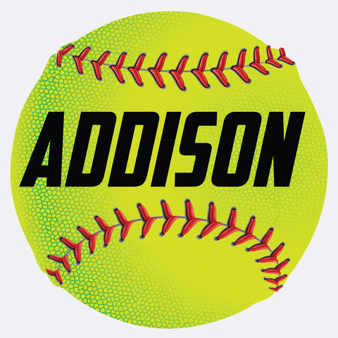 Custom Softball Wall Sticker, 28x28