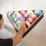 Installation of Pool Ball wall sticker, 18"h x 27"w
