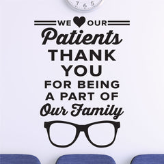 Optometrist Office Wall Decals