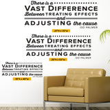 "There is a Vast Difference Between Treating Effects and Adjusting the Cause" D.D. Palmer Chiropractic Wall Decal (0129)