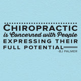 'Chiropractic is Concerned with Full Potential' BJ Palmer Wall Decal (0132)