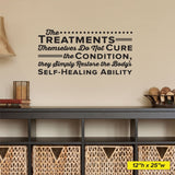'Restore the Body’s Self-Healing Ability' Chiropractic Wall Decal (0142)