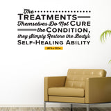 'Restore the Body’s Self-Healing Ability' Chiropractic Wall Decal (0142)