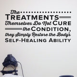 'Restore the Body’s Self-Healing Ability' Chiropractic Wall Decal (0142)
