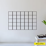 Calendar Grid Decal for Dry Erase Boards - Medical Office Organization (0238)