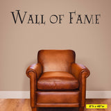 'Wall of Fame' Employee Achievement Wall Decal – Staff Recognition Art (0246)