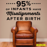 '95% of Infants Have Misalignments After Birth' Chiropractic Wall Decal (0313)