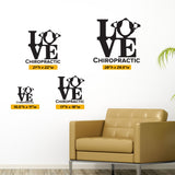'Love Chiropractic' - Wall Decal for Chiropractic Offices (0325)