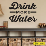 'Drink More Water' Hydration Wall Decal for Chiropractic Offices (0327)