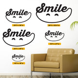 'Smile' Wall Decal – Uplifting Dental Office Wall Art (0340)