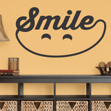 'Smile' Wall Decal – Uplifting Dental Office Wall Art (0340)