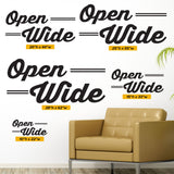 'Open Wide' Dental Wall Sticker – Fun and Relaxing Office Decor (0343)
